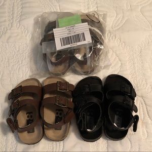 Toddler Boys 2 Strap Sandals (Set of 3)